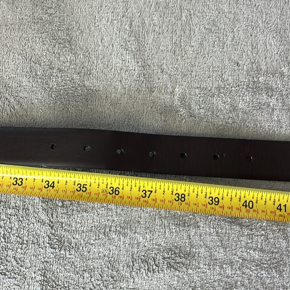 Perry Ellis Black & Brown Reversible Bonded Leather Unisex Belt - Picture 11 of 11